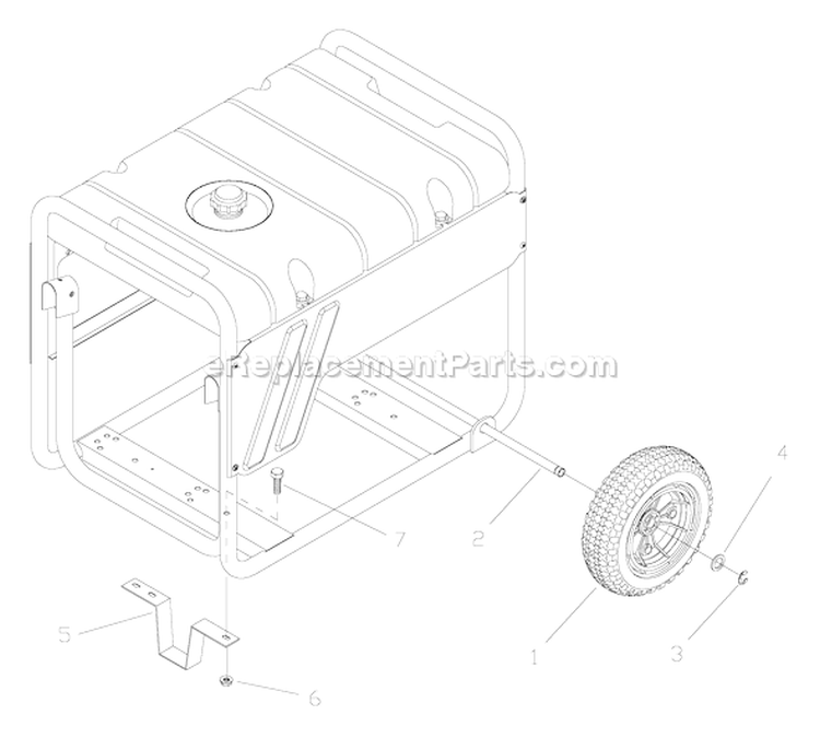 Page D Diagram and Parts List for 030346-1  Briggs and Stratton Generator